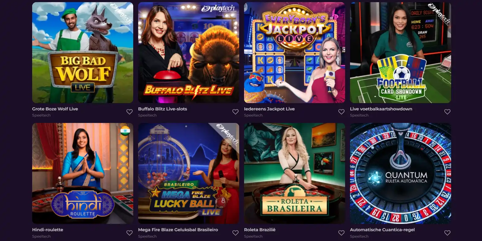 Zumospin Casino live spelen met echte dealers