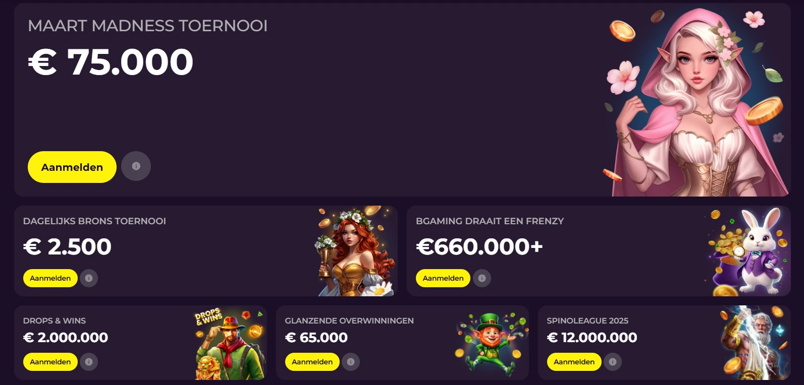 Zumospin Casino spannende casinotoernooien